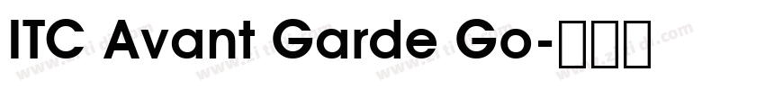 ITC Avant Garde Go字体转换